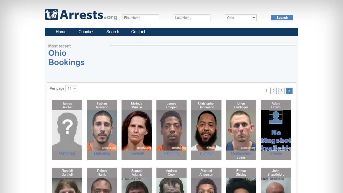 Ohio Arrests and Inmate Search